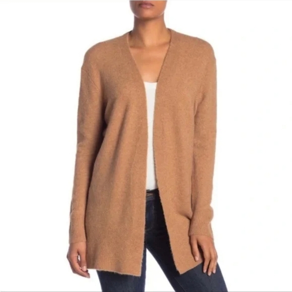 Madewell Merino Wool Alpaca Blend Cozy Walker Cardigan Womens Size S Camel Color - Picture 1 of 6